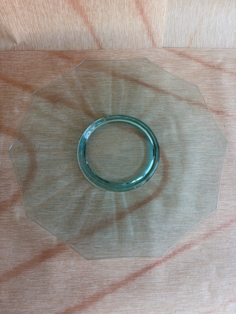 Octagonal Glass Serving Platter