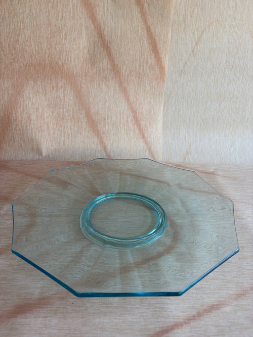Octagonal Glass Serving Platter
