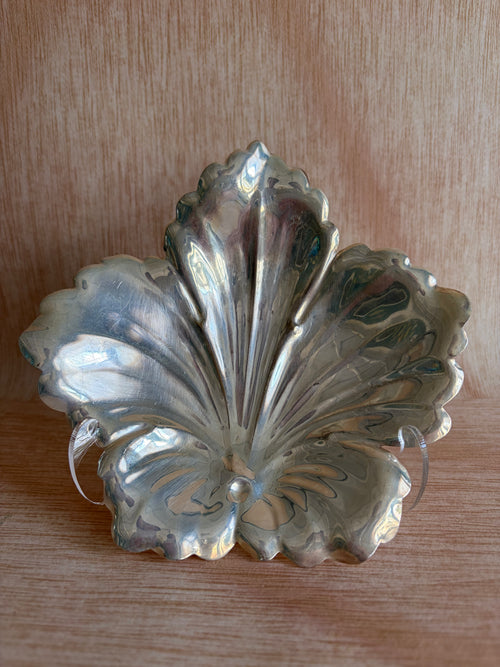 Silverplate Leaf Dish
