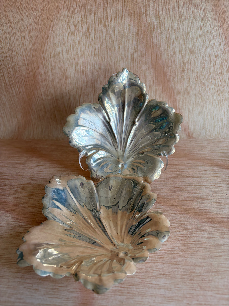 Silverplate Leaf Dish