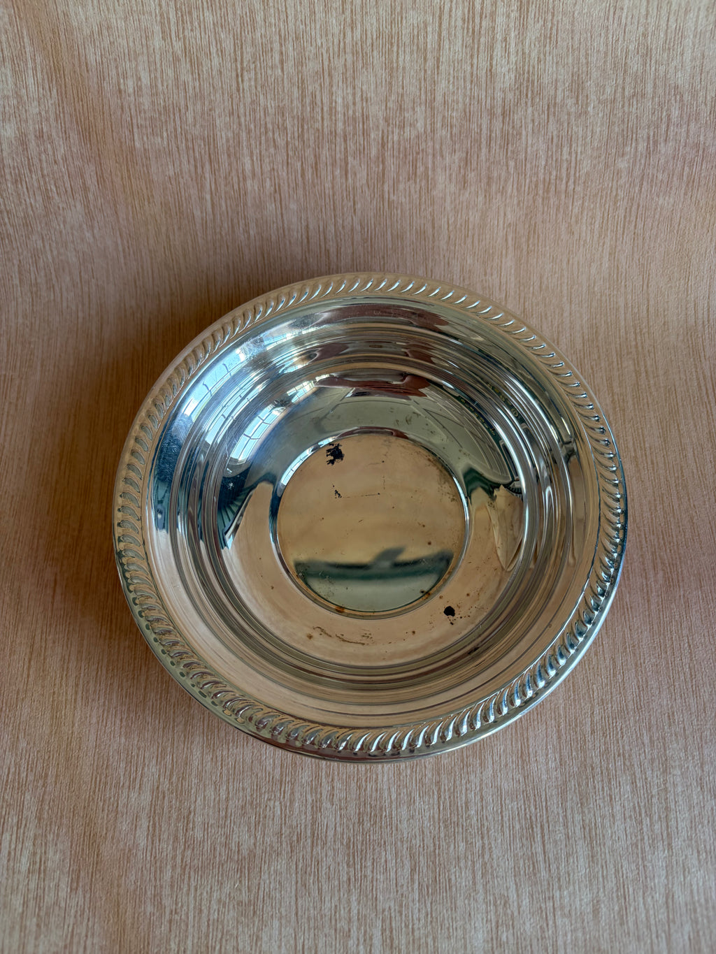 Silverplate Serving Bowl with Gadroon Rim