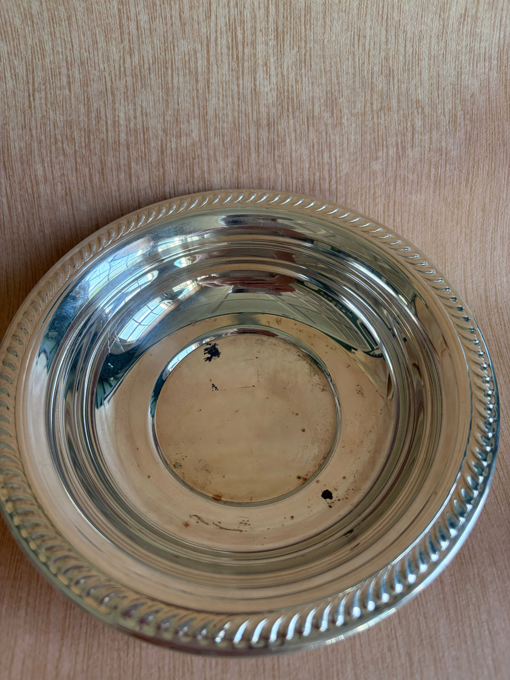 Silverplate Serving Bowl with Gadroon Rim