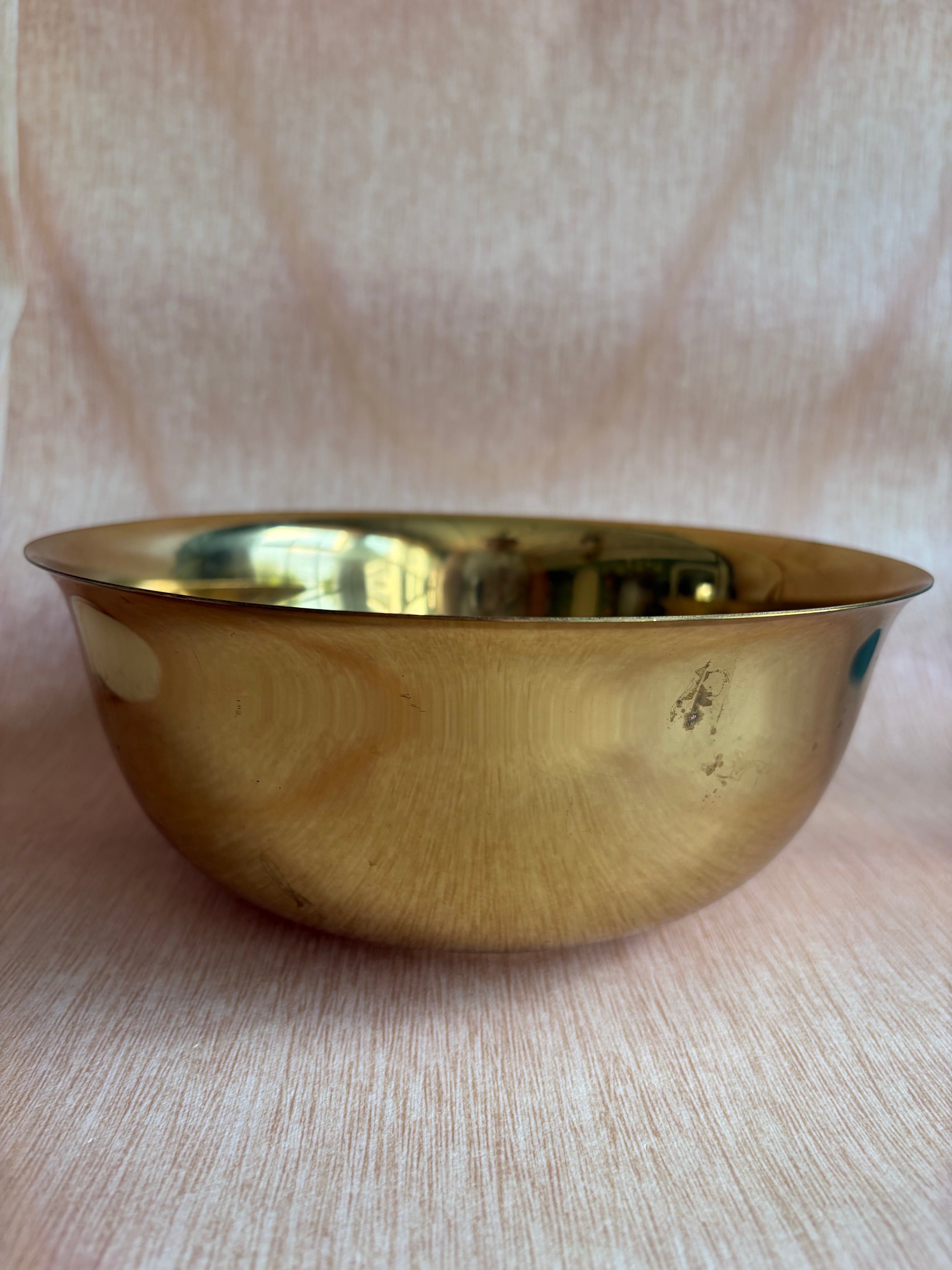 Vintage Brasscrafters Solid Brass Bowl