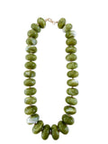 Liberty Chunky Beaded Necklace- Light Green