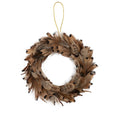 Feather Wreath Ornament - set of 4