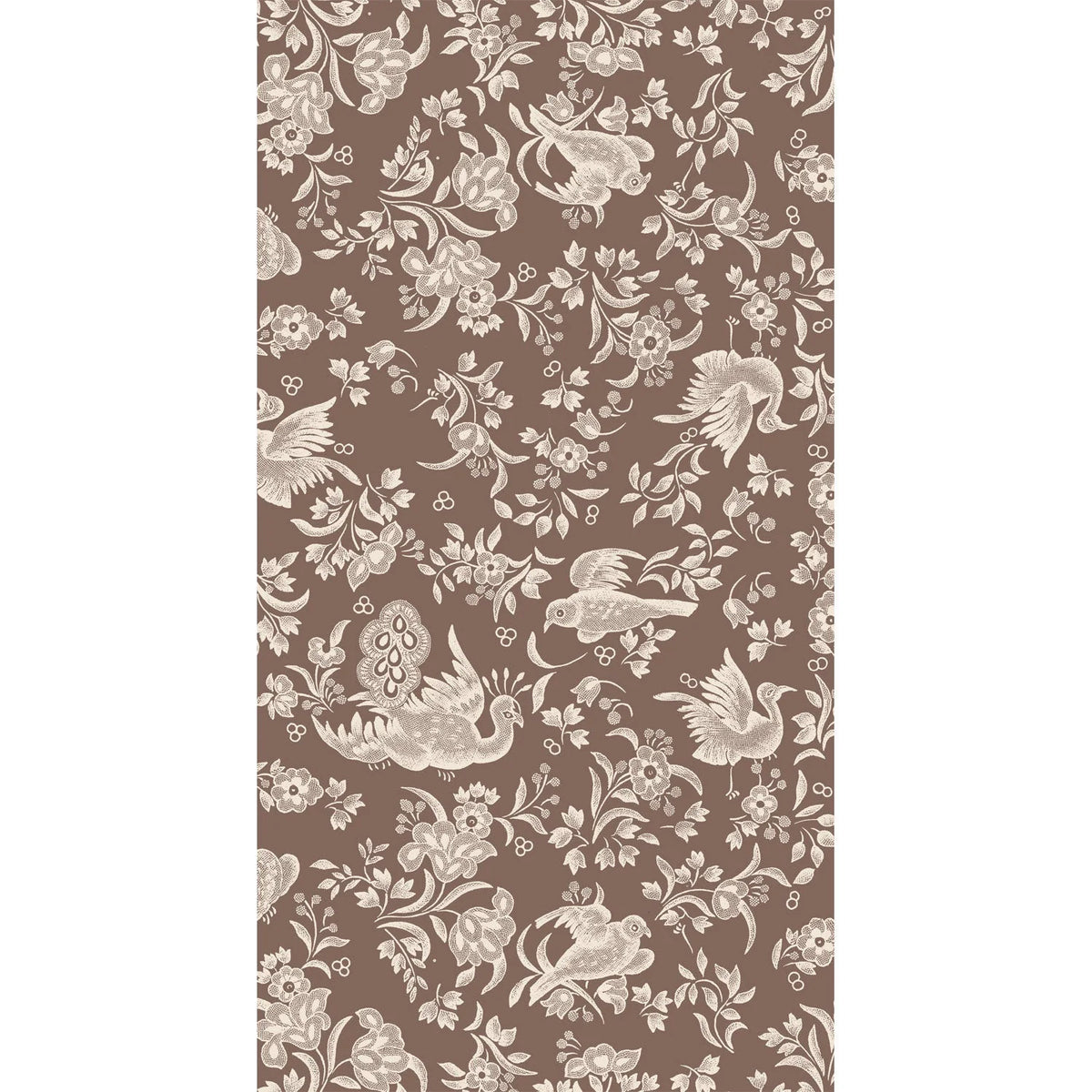 Brown Regal Peacock Guest Napkins